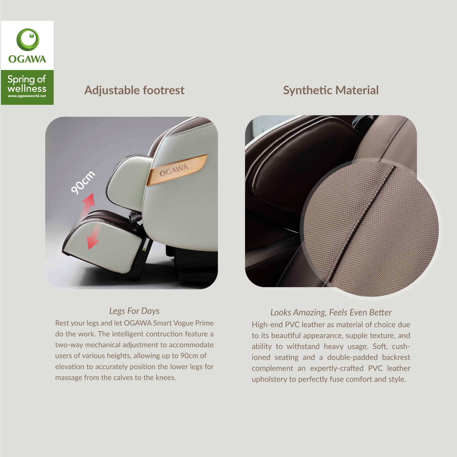 Ogawa massage online chair upholstery